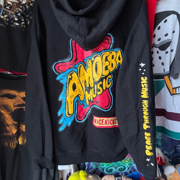*RARE* AMOEBA MUSIC x NICEKICKS NEW CAPSULE COLLECTION HOODIE STREETWEAR HYPE XL - Picture 10 of 11